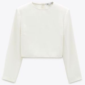 White Zara Top Size S